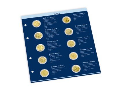 numis supplement 2022 for 2 euro album french english