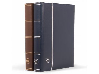 Album na známky LEDER, A4, 64 černých stran (Barva Hnědá)